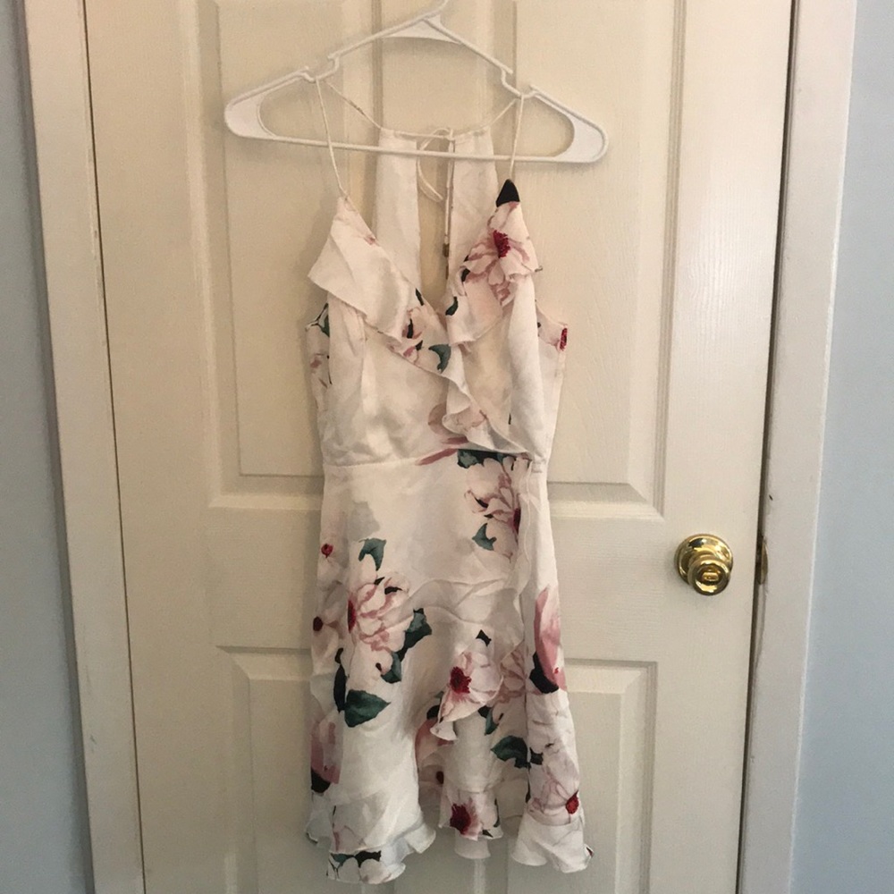 Dynamite Floral Satin Dress